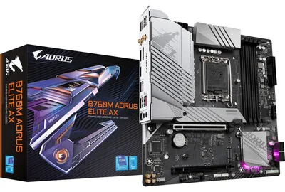 Produktbild von Gigabyte B760M AORUS ELITE AX B760M AORUS ELITE AX Motherboard Intel B760 LGA 1700 micro ATX