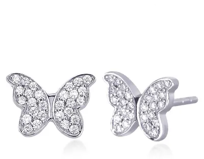 Produktbild von Mabina Damen Ohrstecker 563165 Silber mit Zirkonia