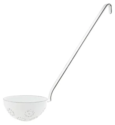 Kochlöffel 8 cm, Emaille, Weiß, spülmaschinengeeignet