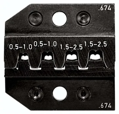 Image de Rennsteig 624 674 3 0 Insert de sertissage pour connecteur modulaire² Compatible avec les pinces de la marque