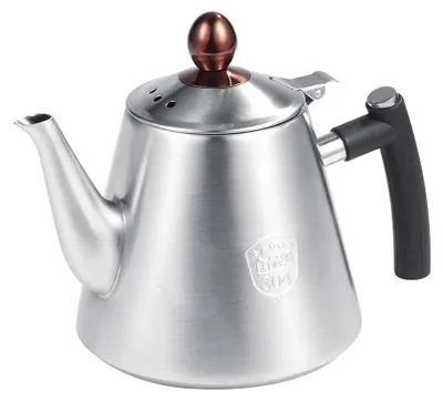 Teekocher 1,2L Edelstahl Wasserkocher mit Silikongriff