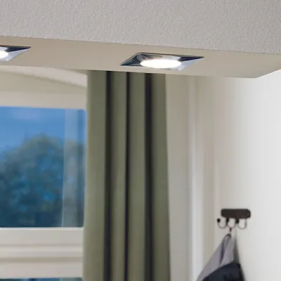 Produktbild von Eglo 95862 Pineda LED Einbauleuchte 1x12W 10,2x10,2cm Chrom