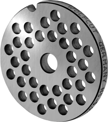 Produktbild von Fleischwolfscheibe, Lochscheibe aus Inox Stahl Größe 5 in 5,0 mm Bohrung von WOLFCUT