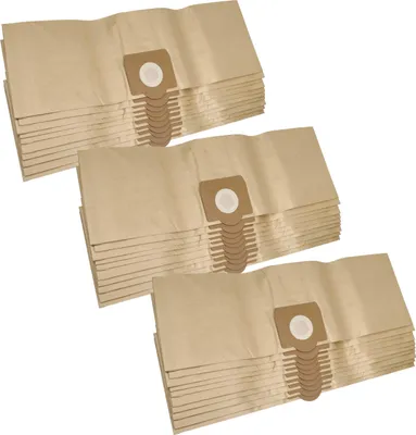 Produktbild von vhbw 30x Staubbeutel kompatibel mit Fakir/Nilco S 30 NT (R), S 35, S 35 (R), S 40 NT Staubsauger - 20 l Füllvolumen 34cm x 23,7cm Sandfarben