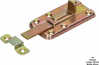 Produktbild von Grendelriegel Türriegel Riegel Schlossriegel Möbelriegel Schubriegel Gerade 100x42mm