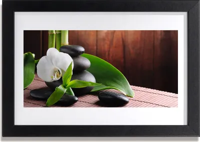 Produktbild von Bild 30x20 MDF-Rahmen Wandkunst Orchid flower Spa