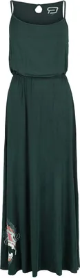 Produktbild von RED by EMP Damen dunkelgrünes Kleid mit Taillenraffung XXL