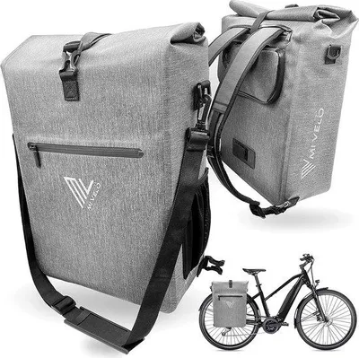 Productafbeelding van Famanu fietstas, dubbel – duurzaam – praktische tas voor boodschappen