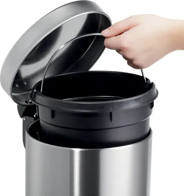 Produktbild von helit Tret-Abfalleimer the silent , 20 Liter, schwarz (5690740)