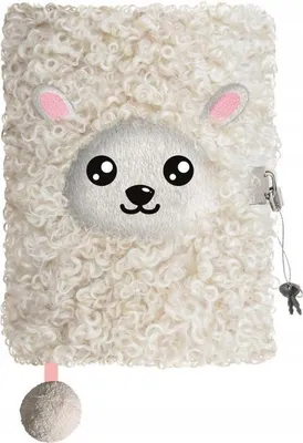 Immagine prodotto di A5 96k Diario in peluche bianco pecora Majewski