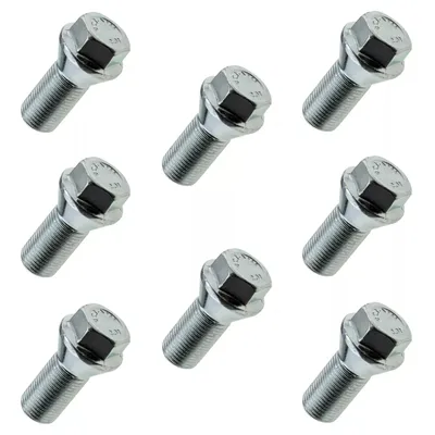 Produktbild von 8x Radschraube M14x1.25, Gewindelänge: 24mm, Kegelbund, Kurzkopf, SW17