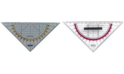 Produktbild von Herlitz 10412310, 45° Dreieck, Kunststoff, Transparent, 1 Stück(e)