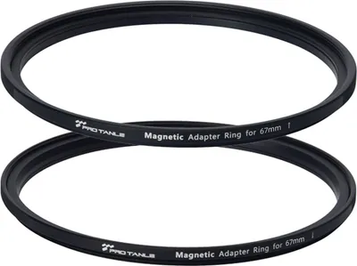 Zdjęcie produktu dla PRO TANLE Zestaw pierścieni adaptera filtra magnetycznego, adapter pierścieniowy 72 mm do filtra i obiektywu, magnetyczny pierścień adaptera do konwersji filtrów gwintowanych na filtry magnetyczne