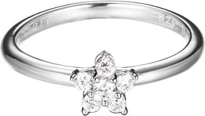 Produktbild von Esprit Damen Ring Silber Zirkonia Fleur ESRG92367A1, Ringgröße:56 (17.8 mm Ø)