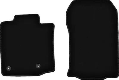 Image de Wielganizator Tapis avant de sol velours sur-mesure pour Toyota Land Cruiser J150 (2009-, terenowy) noir, jeu 2 pièces, fixations