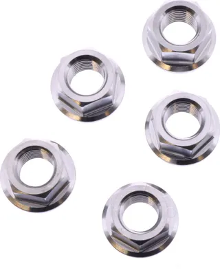 Produktbild von Satz von 5 Kronenmuttern M10x1,25 mm aus Edelstahl V4A