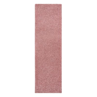 SOFFI chlpatý behúň 5 cm svetloružový - do kuchyne, predsiene, chodby, chodby ružový 70x200 cm