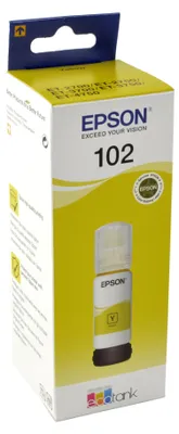 Produktbild von Epson 102 EcoTank Yellow ink bottle, Original, Gelb, Epson, - EcoTank ET-4750 - EcoTank ET-3750 - EcoTank ET-3700 - EcoTank ET-2750 - EcoTank ET-2700, 70 ml, Tintenstrahldrucker