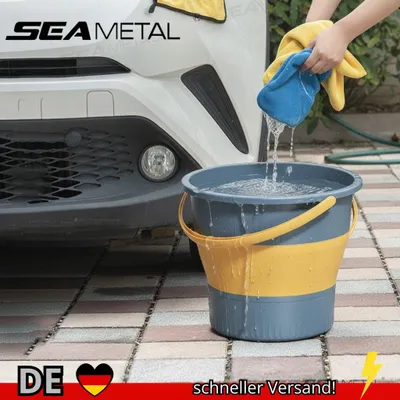 Produktbild von SEAMETAL 5L 10L Faltbarer Eimer Zum Autowaschen Verdickter Kunststoff