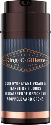 Immagine prodotto di Re C. Gillette Crema idratante viso e barba 100 ml - Cura del viso e della barba incolta