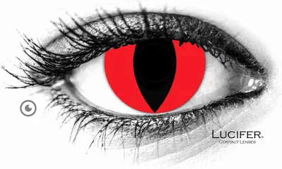Zdjęcie produktu dla Kolorowe soczewki kontaktowe Lucifer® Red Cat - 2 sztuki (1 para), bez recepty