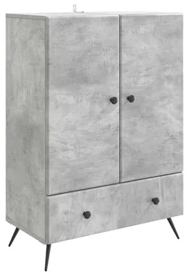 Image de Buffet Gris béton 66 x 34,5 x 95 cm Bois d'ingénierie
