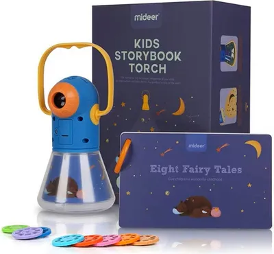 Produktbild von 4 in 1 Multifunktional Kinder Projektor, LED Sternenhimmel Projektor,Geschichtenprojektion, Einschlaflicht, Timingfunktion, für Kinder geeignet