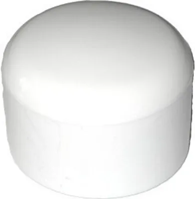 Produktbild von 20 Stück Kappe für Rundrohr D=30 mm L=26 mm WEISS PVC