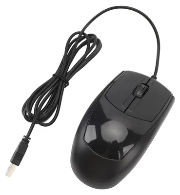 Image de Souris USB filaire ergonomique, souris d'ordinateur filaire, souris de jeu silencieuse de 1 200 DPI pour bureau, ordinateur portable et PC de bureau