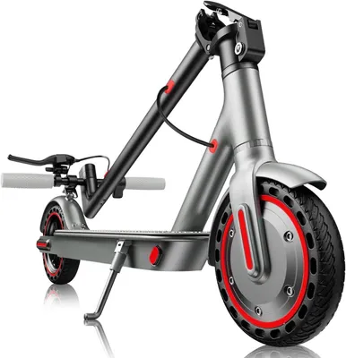 Image de Trottinette électrique - Scooter pliable - Mobilité urbaine - Connexion via application - Autonomie de 30 à 45 km - Rouge