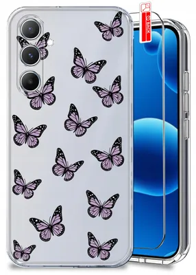 Produktbild von Hülle für Samsung A35 5G – Frühlingsmotive, Frühlingsblumen, durchsichtige Hülle + Displayschutzglas