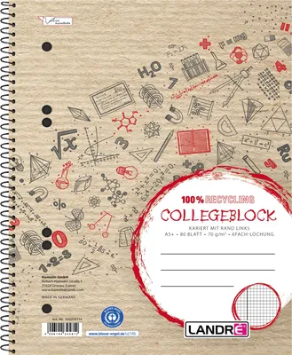 Image de Collegeblock A5+ 80Bl Lin28