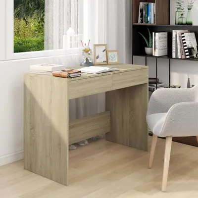 Immagine prodotto di vidaXL Scrivania in rovere Sonoma 101x50x76,5 cm in legno - Scrivania - Scrivania - Scrivania da lavoro - Scrivania per computer