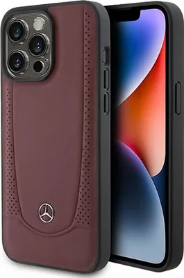 Image de Mercedes Mehcp15Xarmre Iphone 15 Pro Max 6.7 Czerwony/Red Hardcase Leather Urban Bengale