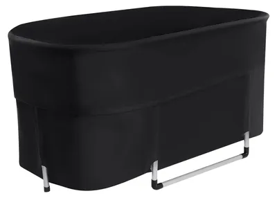 Produktbild von Tragbare Badewanne - Faltbare Badewanne für Erwachsene - Eisbad und Entspannungsbad - Indoor und Outdoor - Reise und Camping - Schwarz