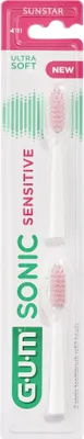 Produktbild von SUNSTAR GUM SONIC Sensitive Zahnbürstenköpfe 2 Stück