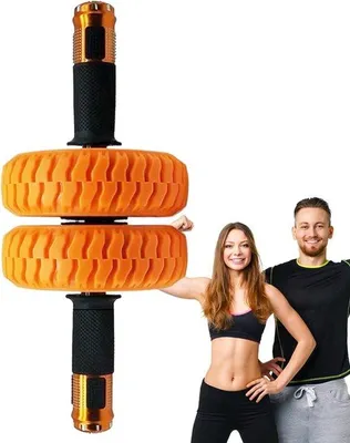 Productafbeelding van Buikspierwiel - Ab Roller Romptrainer - Thuis trainen - Gesynchroniseerd wieldesign - 15 cm - Niet gespecificeerd
