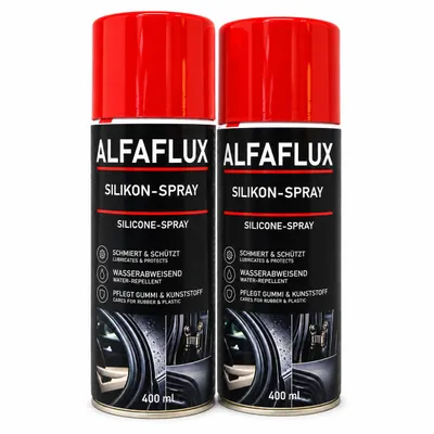 Produktbild von ALFAFLUX Silikonspray 2x 400 ml – schmiert, pflegt & schützt Gummi und Kunststoff, KI-generiertes Bild
