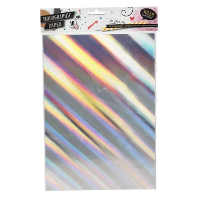 Produktbild von Hologrammfolie A4 10 Blatt Silber Irisierend