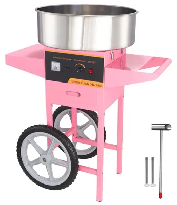Image de Machine à barbe à papa électrique - Machines à barbe à papa - Mini machine à barbe à papa - Fabricant de barbe à papa - 1000W - Bol en acier inoxydable