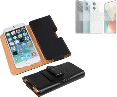 Produktbild von K-S-Trade Schützhülle Handyhülle kompatibel mit Xiaomi Redmi Note 13 5G Holster Gürtel Tasche Schutzhülle Handy-Tasche Smartphone Case