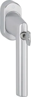 Immagine prodotto di Maniglia per finestra Ams.0400S/US9056 100NM Alu.32-42mm F1 Alu.serratura color argento.