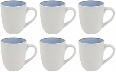 Productafbeelding van Cookinglife Koffiemokken Nola Blauw 330 ml – 6 stuks