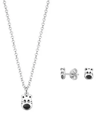 Produktbild von Esprit Kinder Schmuckset Silber Kette Ohringe Zebra ESSE90985A340