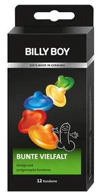 Immagine prodotto di Preservativi variegati colorati Billy Boy - 12 pezzi.
