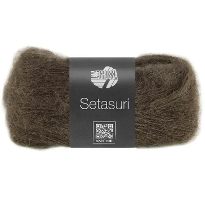 Produktbild von Lana Grossa SETASURI 25 g feines Lace-Garn aus Alpaka und Seide 212 m, Farbe:062 - Umbra