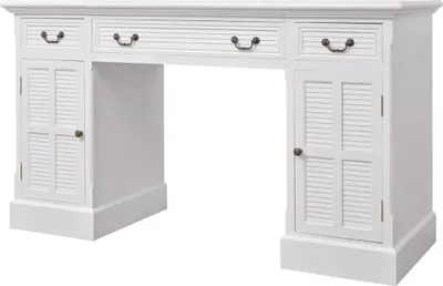Immagine prodotto di Segreteria da tavolo bianca 140 x 48 x 80 cm