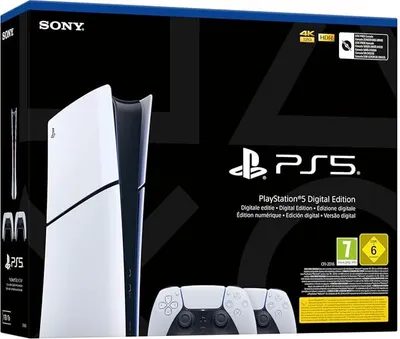 Produktbild von Sony PlayStation 5 Digital Edition inkl. zweiten DualSense Wireless Controller