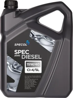 Produktbild von SPECOL Spec Diesel 2000 für 15W-40 5 Liter Motoröl Motorenöl Mineralisch ALLISON C4 228.1 228.3 229.1 VDS VDS-2 500 00 Mack EO-M Plus CUMMINS CES Öl