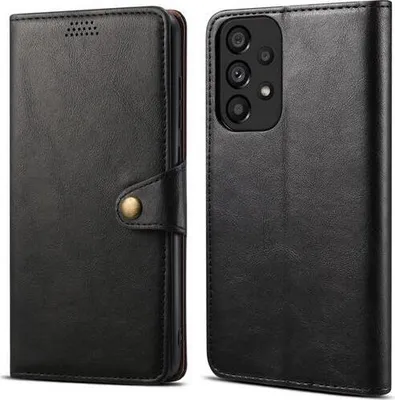 Obrázek produktu pro Lenuo Leather flipové pouzdro pro Samsung Galaxy A55 5G, černá